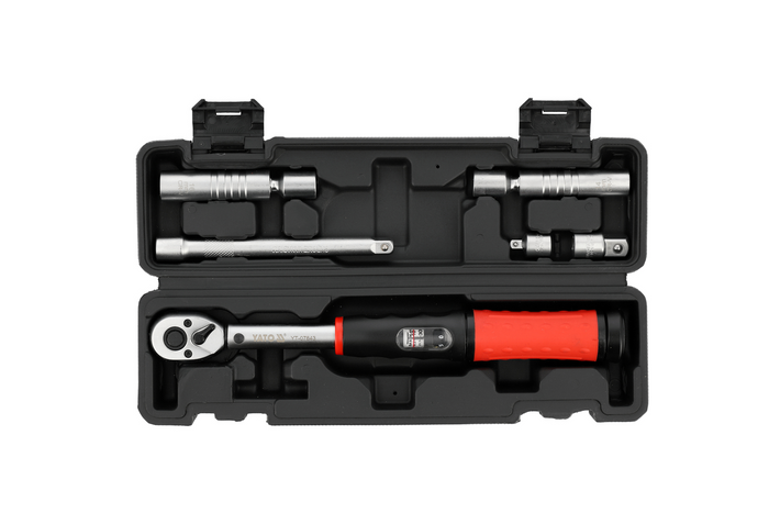 Jeu de clés dynamométriques YATO 3/8" 10–60 Nm (6 pièces) pour le remplacement des bougies d'allumage