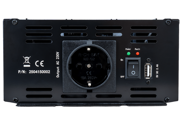 Convertisseur de tension 24V/230V (1000/2000W) KAMAR E1927