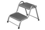 Marchepied à deux niveaux ProPlus 360829V01 pour caravane de 150 kg