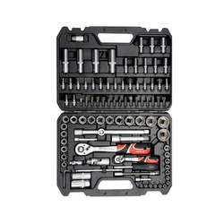 Manette, valise à outils YATO YT-12681 1/2'' 1/4", 94 pièces.