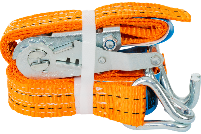 Courroie de transport orange UNITRAIER 4 m/35 mm/2 t avec tendeur