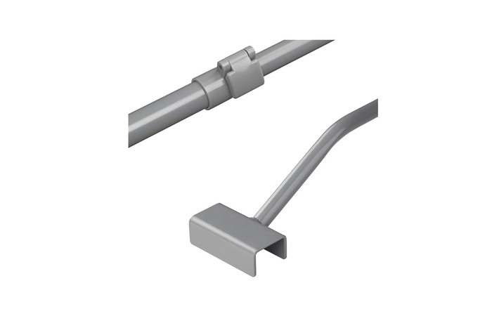 Support de bâche plate pour remorque ProPlus 340914V01, réglable de 100 à 155 cm