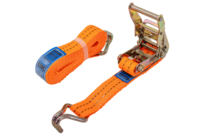 Courroie de transport orange UNITRAIER 4 m/35 mm/2 t avec tendeur