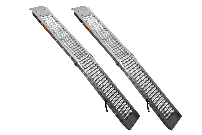 Rampes pliables UNITRAIER ALR004B en acier pour remorques, 190 cm, 400 kg, lot de 2
