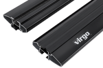 Barres, galerie de toit Inter Pack Virgo IR 120 (G2) avec rails intégrés (noir)