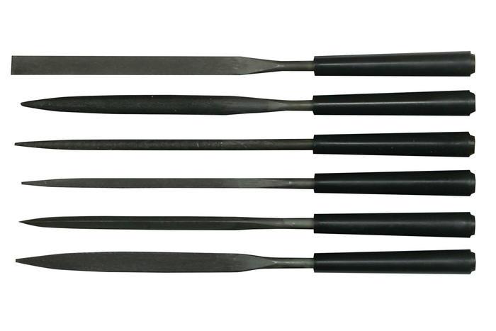 Jeu de six limes aiguilles STANLEY 0-22-500, longueur 160 mm