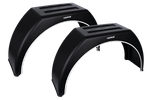 Jeu de deux garde-boue pour remorque 14-17" DOMAR DK3110 passages de roue plats 870/260mm