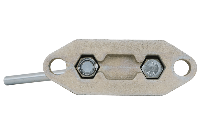 Support de roue en fonte KNOTT B48C6 pour tuyau ondulé de 48 mm