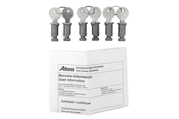 Ensemble de serrures et clés Atera (6 pièces + 2 clés) 083011