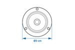 Niveau à bulle rond ProPlus 341217, diamètre 3 cm