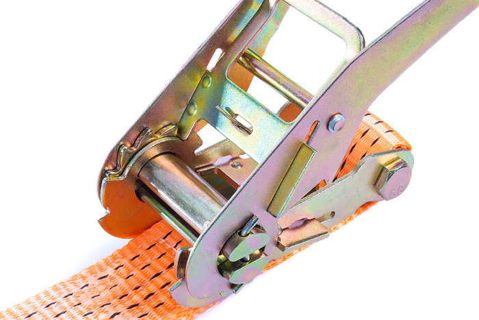 Courroie de transport orange UNITRAIER 4 m/50 mm/5 t avec tendeur