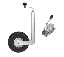Roue jockey avec bride WINTERHOFF ST48-260LB+KLE48 150 kg 48 mm 500-710 mm
