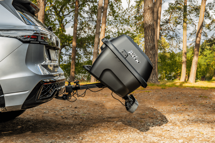 Box, coffre sur boule d'attelage Inter Pack Re-cargo (plateforme + coffre)