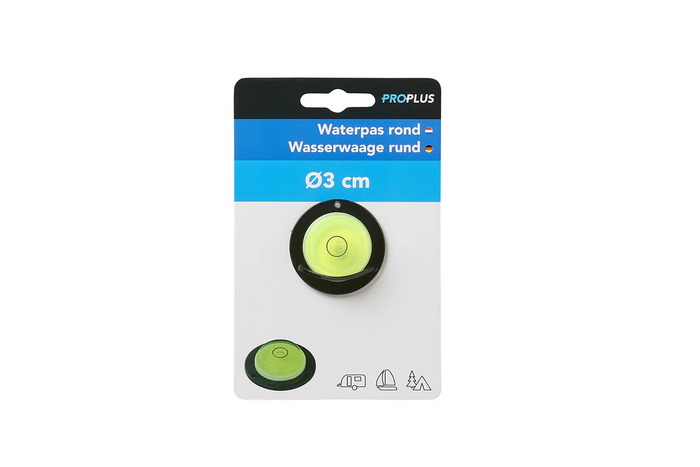 Niveau à bulle rond ProPlus 341217, diamètre 3 cm
