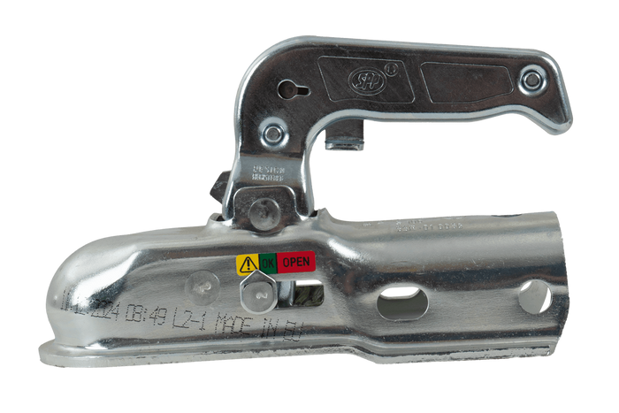 Attelage à boule STEELPRESS BC-1200C pour remorque de 1200 kg avec timon tubulaire de 50 mm