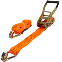 Courroie de transport orange UNITRAILER 3 m/50 mm/5 t avec tendeur