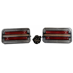 Feux arrière LED TT Technology TT.12028B-DI ,3 fonctions gauche+droite, sans fil, magnétiques