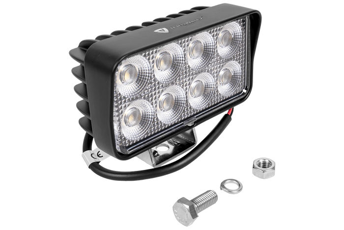 Lampe de travail rectangulaire, réflecteur LED TT TECHNOLOGY NOIR TT.13306, 32 LED, 2560 lm