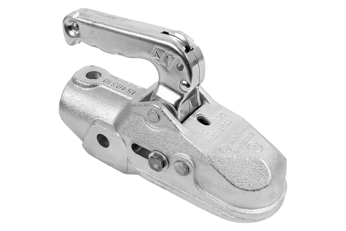 Attelage à boule WINTERHOFF WW 350-RB-K1414 pour remorque de 3500 kg avec timon tubulaire de 50 mm, en fonte