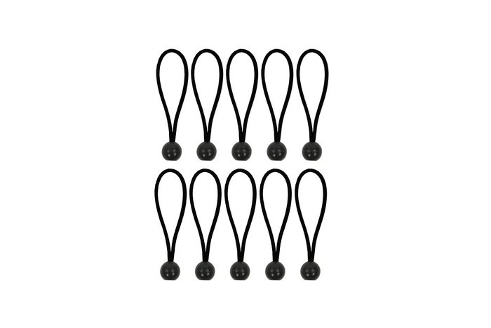 Kit de fixation tendeurs pour tentes et auvents ProPlus 365644, 10 tendeurs élastiques avec embouts à boule de 15 cm.
