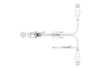 Faisceau électrique MANTES pour remorque de bateau, 4,4 m, prise 7 broches, 2 baïonnettes 5 broches