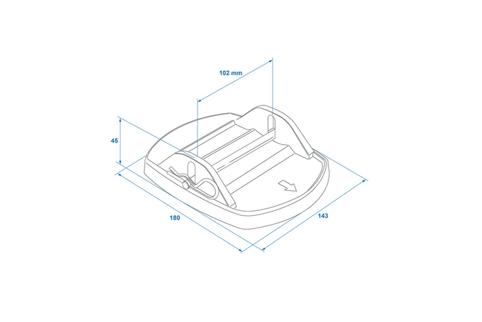Kit de 4 patins de béquilles de caravane ProPlus 361528