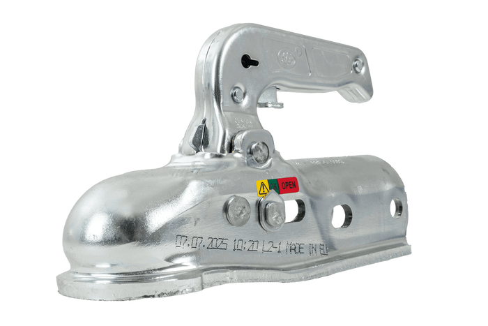 Attelage à boule STEELPRESS BC-3000.1D-00-00+Z2 pour remorque de 3 000 kg avec timon tubulaire de 35 à 50 mm