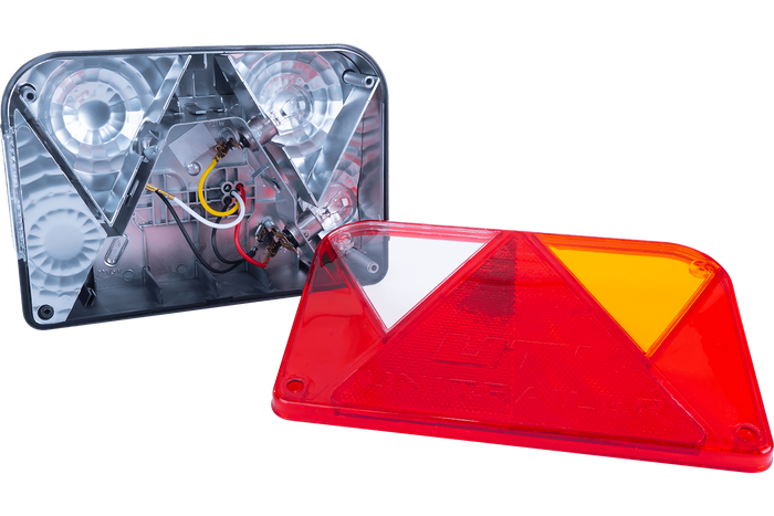Kit d'éclairage : feux arrière DOBPLAST DPT35 + feux de position ASPÖCK FLEXIPOINT I + faisceau MANTES 5,3 m 7 broches