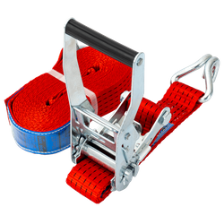 Courroie de transport rouge UNITRAIER 8 m/50 mm/5 t avec tendeur