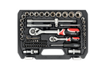 Kit, coffret d'outils YATO YT-38782 1/2'' 1/4" 72 pièces.