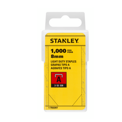 Agrafes STANLEY type A 3/53/530 8 mm, boîte de 1000 pièces