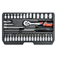 Manette, valise à outils YATO YT-14471  1/4" 38 pièces.