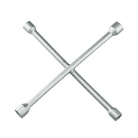 Clé à roue de voiture en croix pour lampe torche