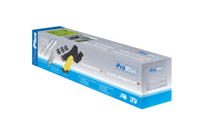 Lot de deux sangles anti-tempête ProPlus 361728 pour auvents et stores de 2 x 3 m