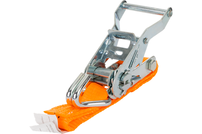 Courroie de transport orange UNITRAIER 4 m/25 mm/1 t avec tendeur