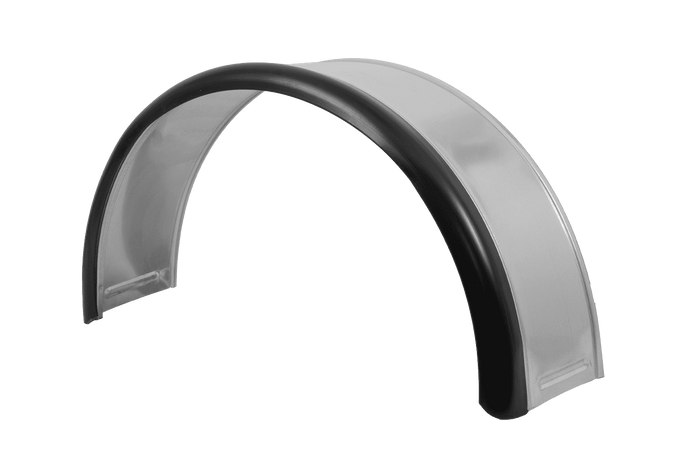 Garde-boue de remorque 13-15" DOMAR DK7110, passage de roue 820/240 mm, métal avec bord en caoutchouc