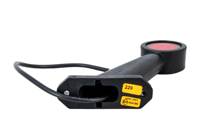 Feu de gabarit gauche à LED HORPOL LD 726/L sur bras en caoutchouc