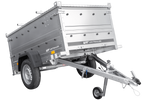 Remorque légère 200x106 UNITRAILER GARDEN 200 KIPP avec côtés BIS et cqpot en aluminium