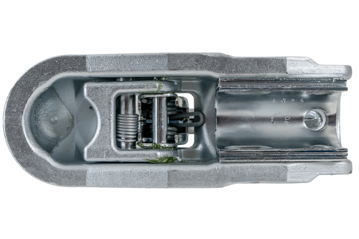 Attelage à boule STEELPRESS BC-3000C-00-00+Z2 pour remorque de 3000 kg avec timon tubulaire de 35 à 50 mm, en fonte