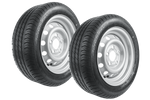 Jeu de deux roues renforcées pour remorque PNEU LINGLONG 195/50 R13C 104/101N JANTE UNITRAILER 5.5Jx13&quot;H2 5x112 ET:30