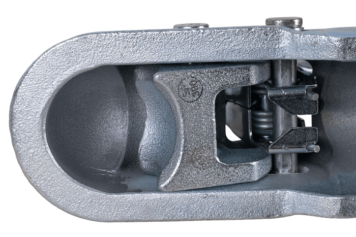 Attelage à boule WINTERHOFF WW 350-RB-K1212 pour remorque de 3500 kg avec timon tubulaire de 50 mm, en fonte