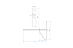 Ensemble de deux supports de roue muraux ProPlus 390050