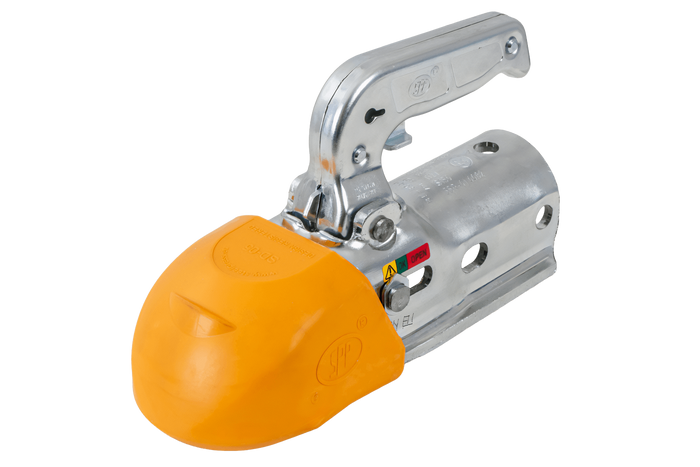 Attelage à boule STEELPRESS BC-3000.1D-00-00+Z3 pour remorque de 3 000 kg avec timon tubulaire de 35 à 50 mm