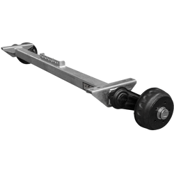 Essieu freiné KNOTT VGB13-M pour remorque/porte-voitures 1350 kg 1450 mm 1900 mm 5x112