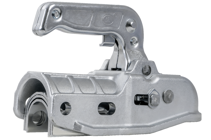 Attelage à boule STEELPRESS BC-3000C-00-00+Z2 pour remorque de 3 000 kg avec timon tubulaire de 35 à 50 mm, en fonte