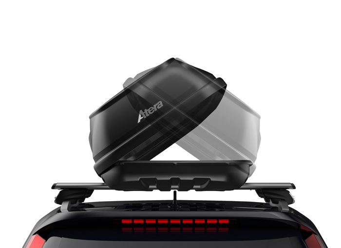 Coffre de toit Atera Casar XL, noir métallisé
