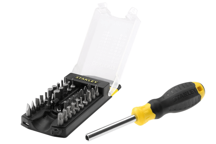 Tournevis STANLEY MULTIBIT 34 pièces avec jeu d'embouts