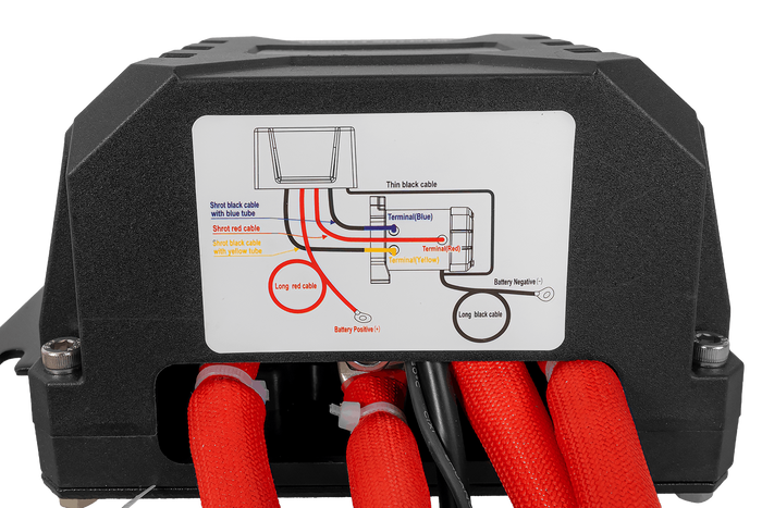 Treuil électrique pour remorque PRESKO RAPTOR 13.5FS 12V 6130 kg avec câble de 24 m