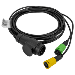 Faisceau électrique MANTES pour remorque de bateau, 5,5 m, prise 13 broches, 2 baïonnettes 5 broches