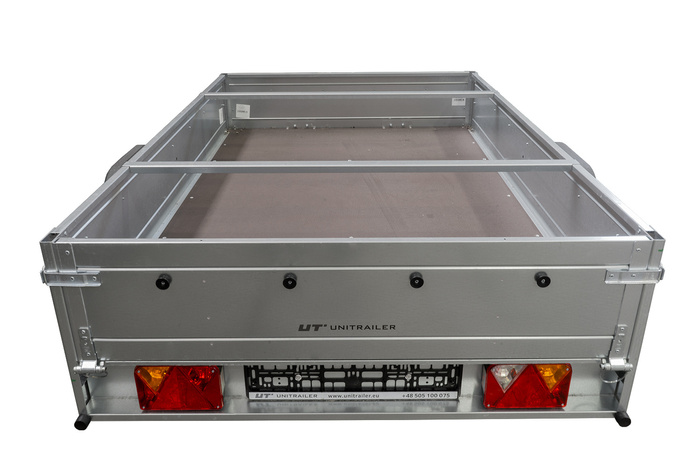 Cadre plat H-0 pour bâche de protection pour remorque UNITRAILER GARDEN TRAILER 201 KIPP